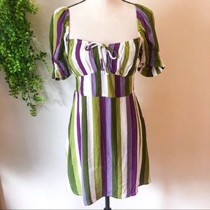 Revolve Faithfull the Brand Iris Mini Dress Delilah Stripe